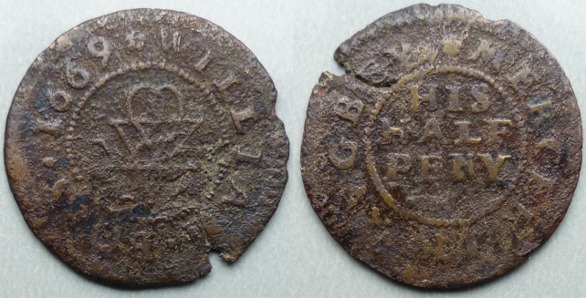 Rugby, William Boys 1669 halfpenny Rugby, William Boys 1669 halfpenny